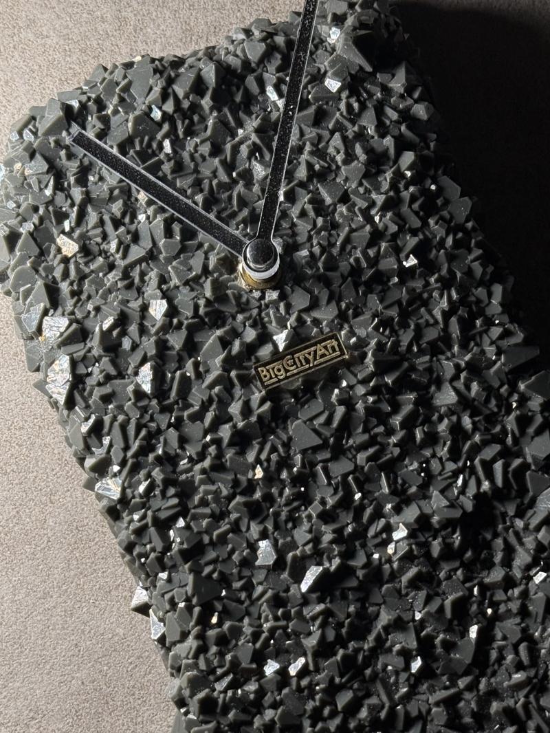 098 Epoxy crystal resin wall clock