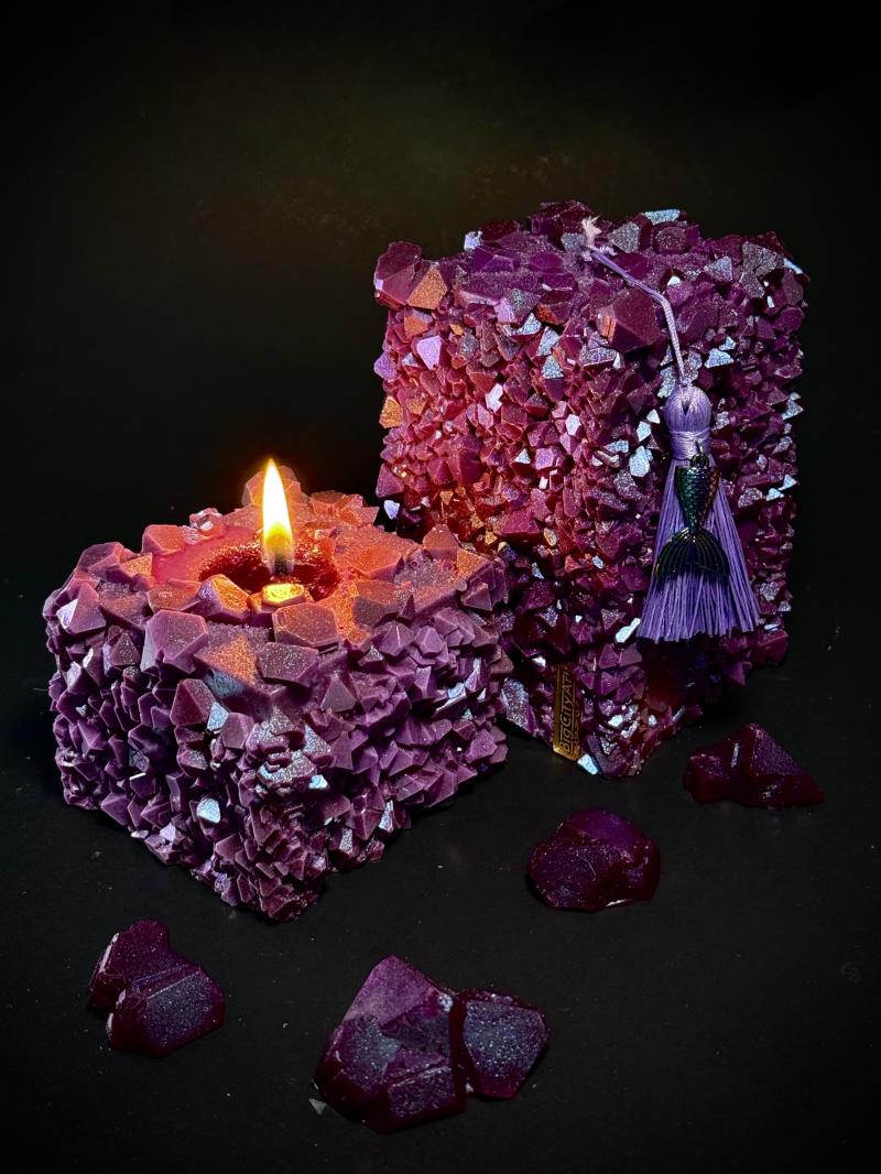 127 Crystal epoxy candle