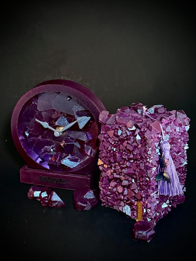127 Crystal epoxy candle